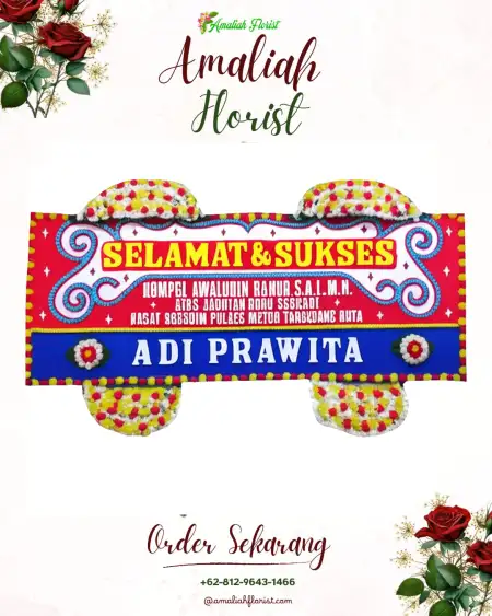 Papan Bunga Ucapan Selamat Baluwarti